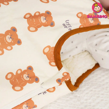 Gigoteuse Bébé Ultra-Confort avec Doublure Douce et Design Adorable avec un Motif Ourson